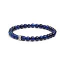 Armband mit 6 mm blauem Tigerauge-Stein - Dark Blue 6mm